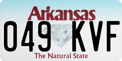 AR license plate 049KVF