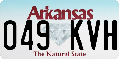 AR license plate 049KVH