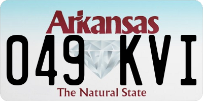 AR license plate 049KVI