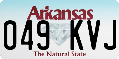AR license plate 049KVJ