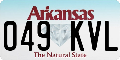 AR license plate 049KVL