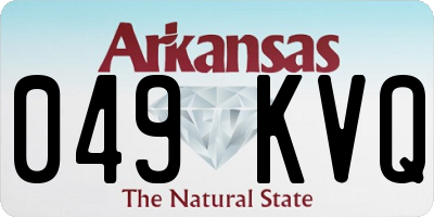AR license plate 049KVQ
