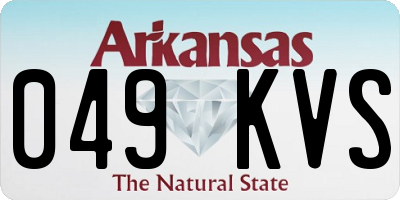 AR license plate 049KVS