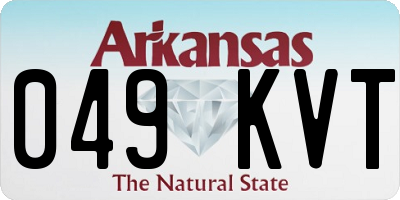 AR license plate 049KVT