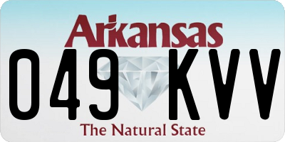 AR license plate 049KVV