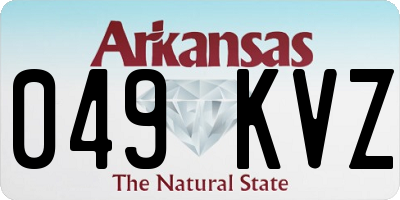 AR license plate 049KVZ