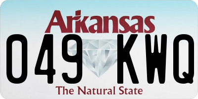 AR license plate 049KWQ