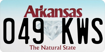 AR license plate 049KWS