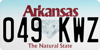 AR license plate 049KWZ