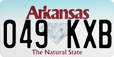 AR license plate 049KXB