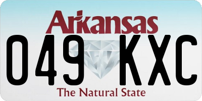 AR license plate 049KXC