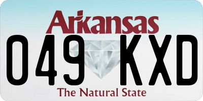 AR license plate 049KXD