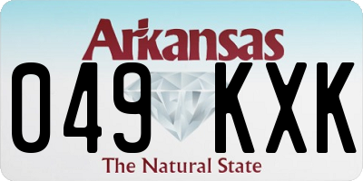 AR license plate 049KXK