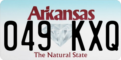 AR license plate 049KXQ