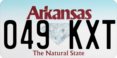 AR license plate 049KXT