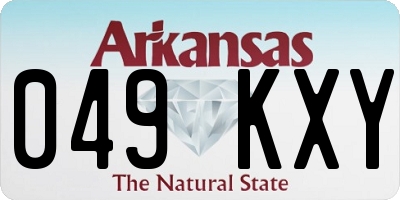 AR license plate 049KXY