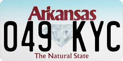 AR license plate 049KYC