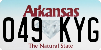 AR license plate 049KYG