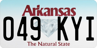 AR license plate 049KYI