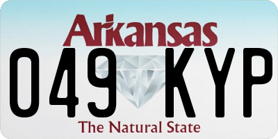 AR license plate 049KYP