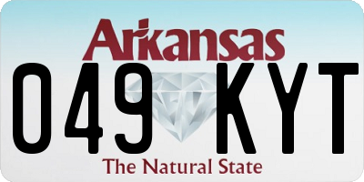 AR license plate 049KYT