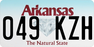 AR license plate 049KZH