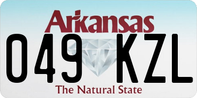 AR license plate 049KZL