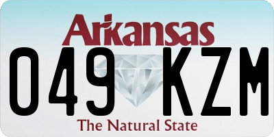 AR license plate 049KZM