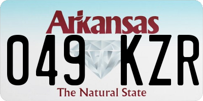 AR license plate 049KZR