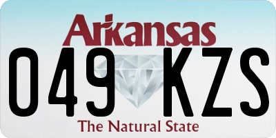 AR license plate 049KZS