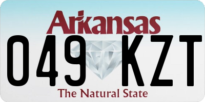 AR license plate 049KZT