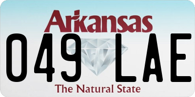 AR license plate 049LAE