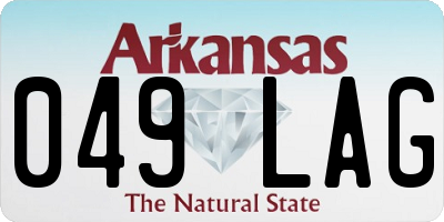 AR license plate 049LAG