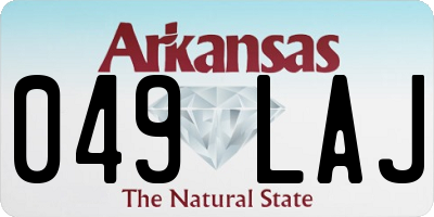 AR license plate 049LAJ