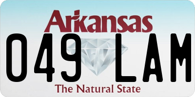 AR license plate 049LAM