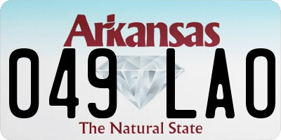 AR license plate 049LAO