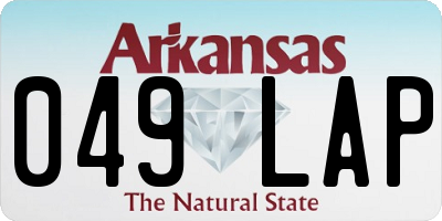 AR license plate 049LAP