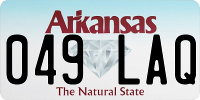 AR license plate 049LAQ