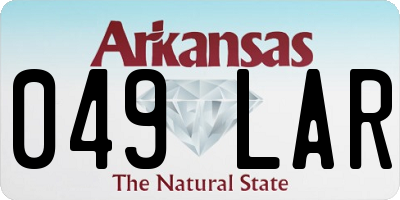 AR license plate 049LAR