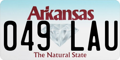 AR license plate 049LAU