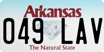 AR license plate 049LAV