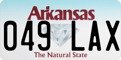 AR license plate 049LAX