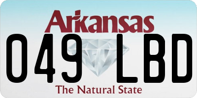 AR license plate 049LBD