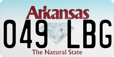 AR license plate 049LBG