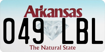AR license plate 049LBL