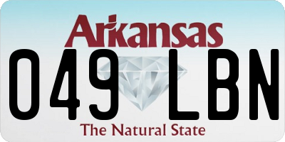 AR license plate 049LBN