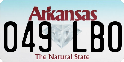 AR license plate 049LBO