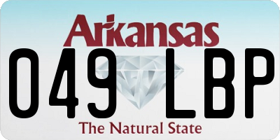 AR license plate 049LBP