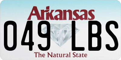 AR license plate 049LBS