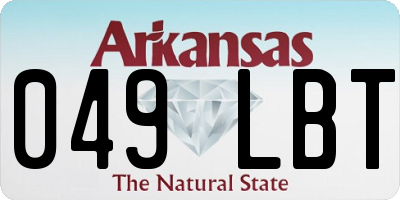 AR license plate 049LBT